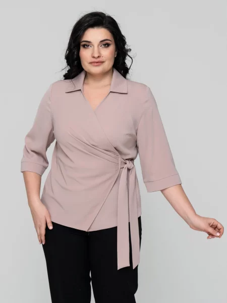 Блуза All Posa пудра шовк
