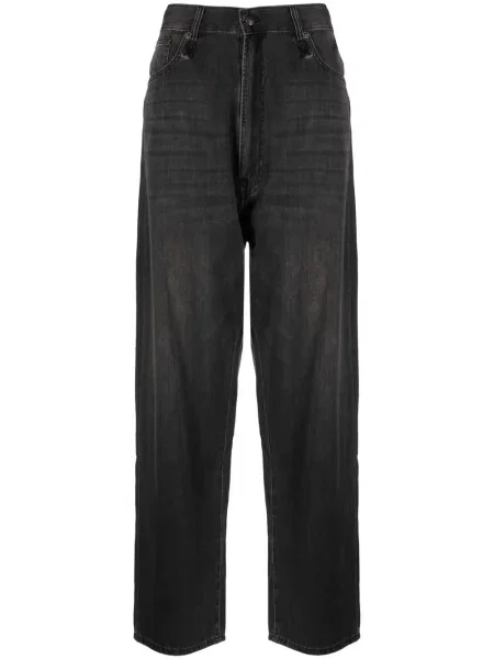 Szerokie jeansy R13 czarne