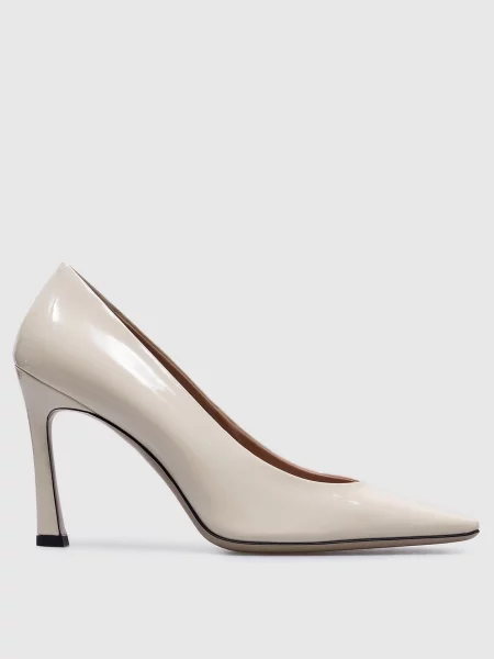 Лаковані туфлі Juno The Attico бежеві