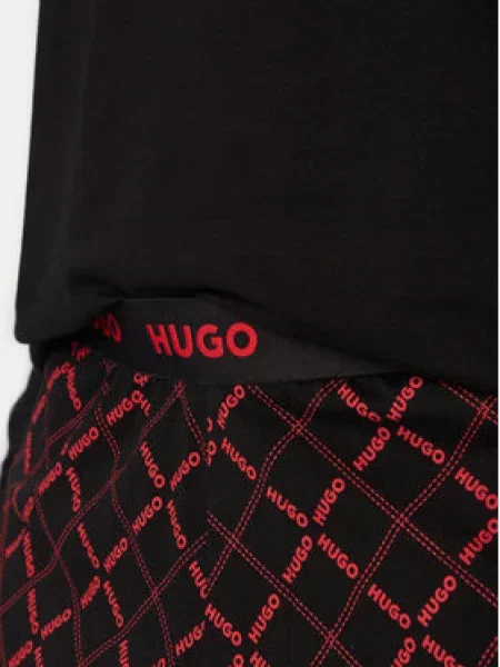 HUGO Duga pidžama ELION crvena crna