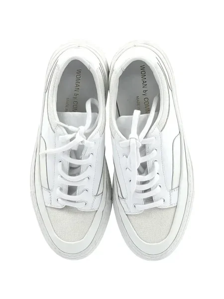 Sneakerși Common Projects din piele alb
