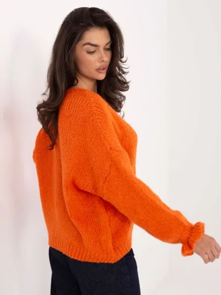 Pulover Italy Moda portocaliu
