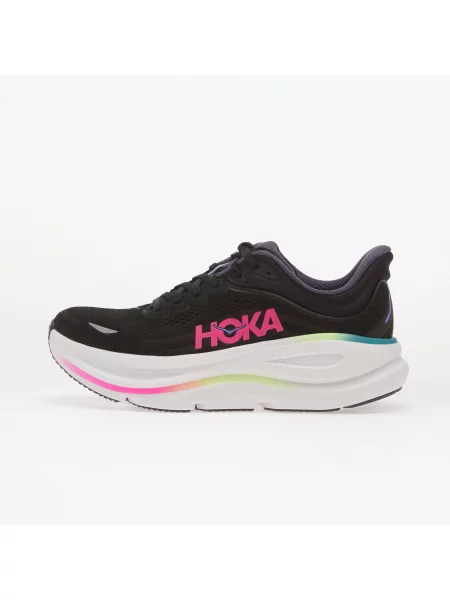 Sneakers Hoka® W Bondi 9 Black/ Neon Dragonfruit EUR 40 negru