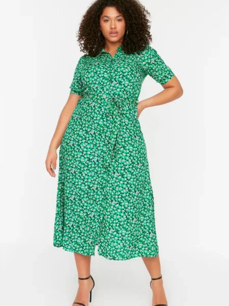 Srajčna obleka Trendyol siva