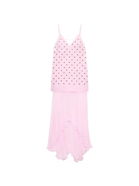 Rochie Msgm asimetrică cu tepi roz