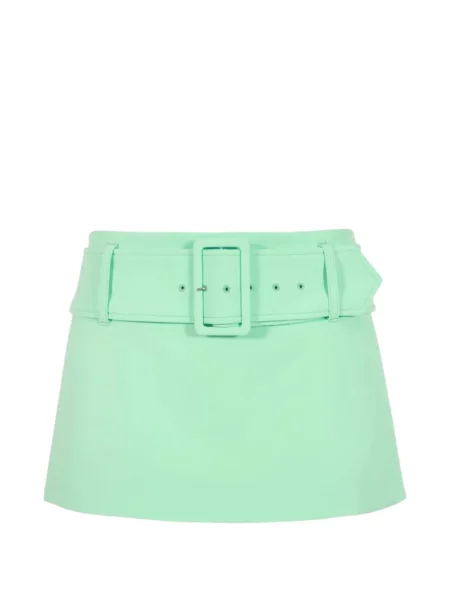Cu centură fusta mini Sandy Liang verde