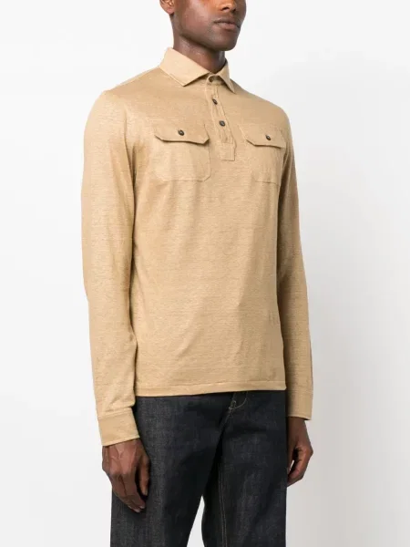 Λινό μακρύς polo Ralph Lauren Purple Label μωβ