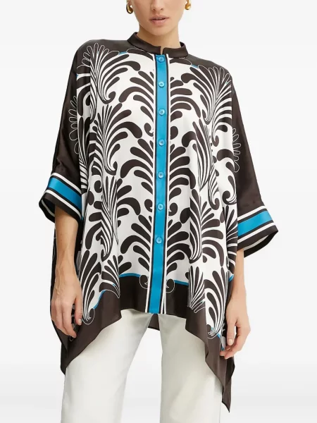 Top Luisa Spagnoli cu imagine maro