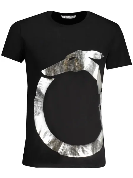 Tricou Trussardi scurt negru