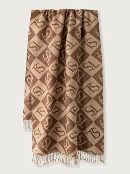 Twinset fular pentru femei bej