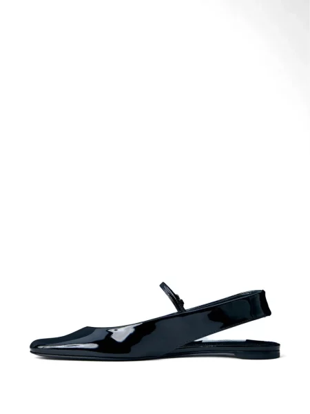 Pantofi cu toc Toteme din piele slingback negru