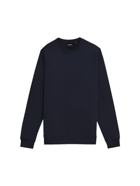 Bluza nierozpinana Lyle & Scott z okrągłym dekoltem niebieska