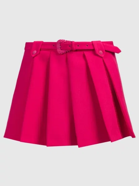 Спідниця міні з защипами Versace Jeans Couture рожева
