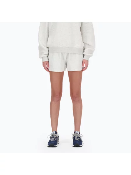 Női rövidnadrág New Balance French Terry ash heather French Terry szürke