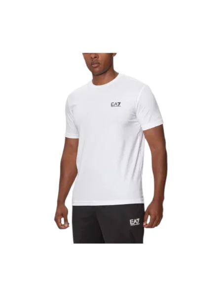 Koszulka Ea7 Emporio Armani z nadrukiem biała