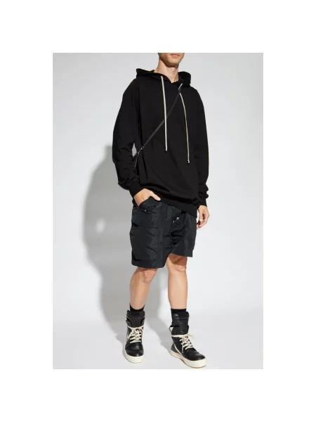 Bluza z kapturem Rick Owens czarna