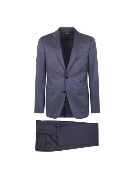 Garnitur Zegna niebieski