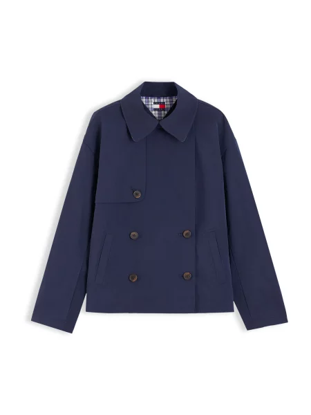 Tommy Jeans Palton de primăvară-toamnă bleumarin