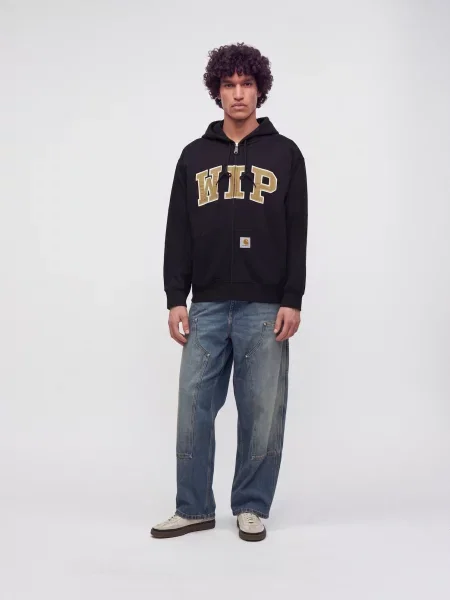 Carhartt WIP Hanorac ombră / negru alb