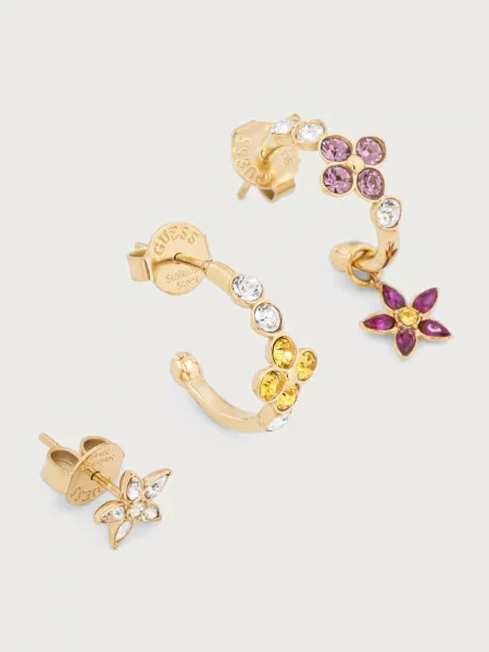 Guess cercei pentru femei din oțel inoxidabil cu zirconiu cubic SECRET GARDEN