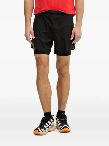 Pantaloni scurți La Sportiva cu imagine negru