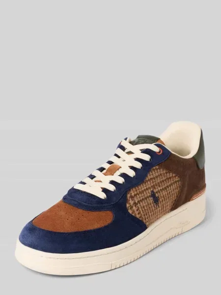 Sneakersy z wyhaftowanym logo model ‘MASTERS’ beżowe