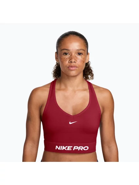 Тренировъчен топ Nike Pro Seamless tough red/white бяло