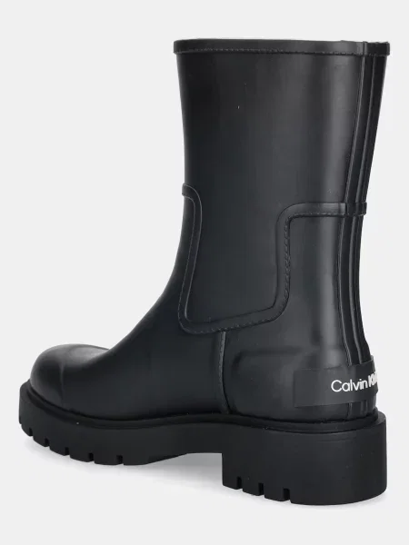 Holínky Calvin Klein MID RAINBOOT RUBBER černá