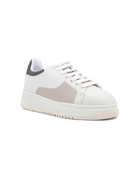 Emporio Armani Sneakers tornacipő SNK JAQUARD fehér