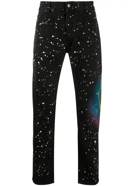 Blugi Palm Angels cu imagine negru