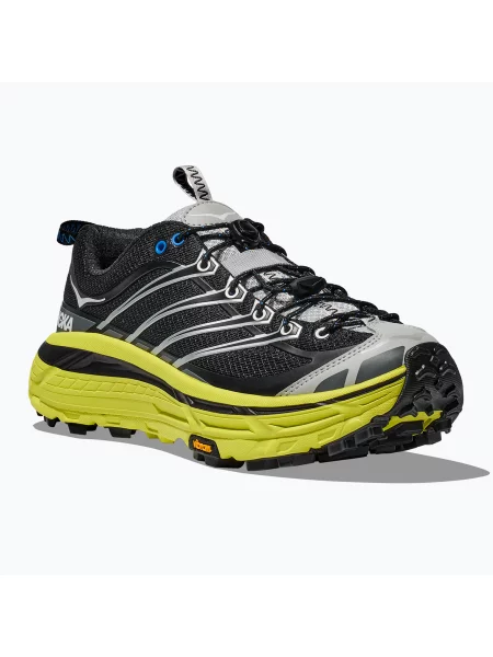 Buty HOKA Mafate Three 2 black/hoka citrus czarne