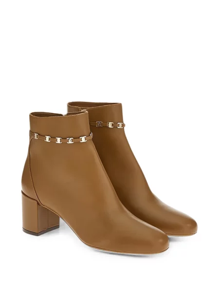 Cizme scurte Ferragamo din piele