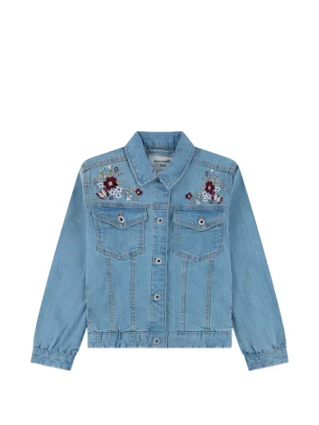 Kurtka jeansowa dziecięca Abercrombie Fitch niebieska