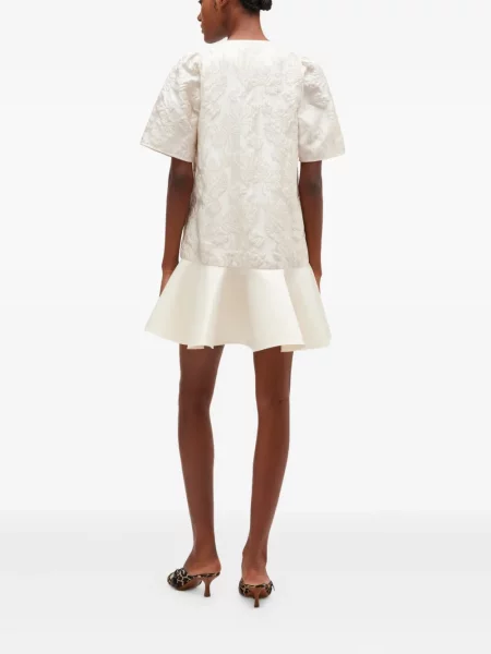 Rochie mini Ganni cu decolteu în V de costum