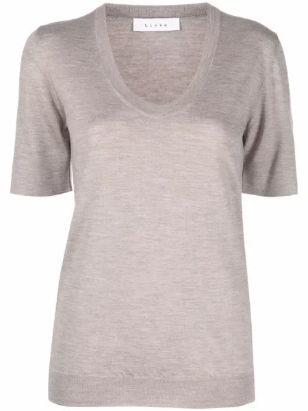 Dzianinowy top Liska brązowy