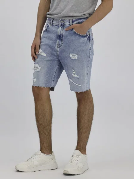 Джинсові шорти LTB Jeans бавовна/еластан блакитний