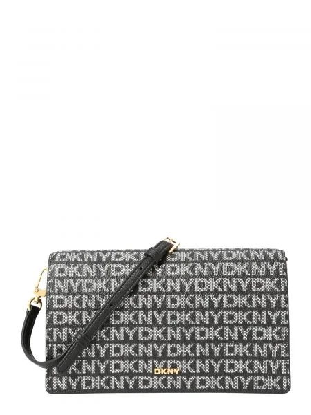 DKNY Clutch Farah negru alb