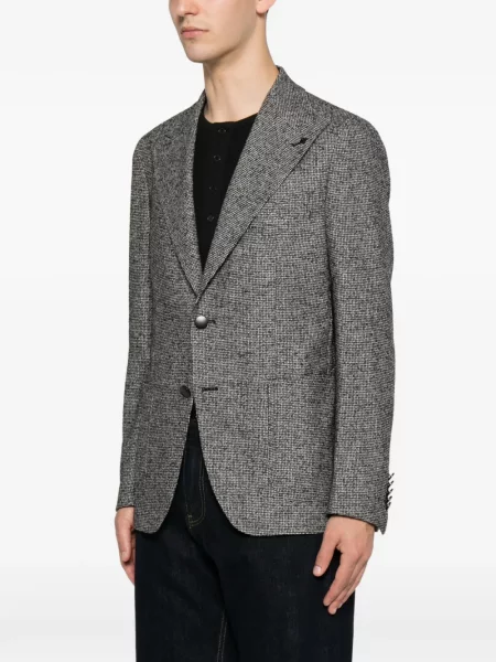 Μπλέιζερ Tagliatore houndstooth με πέτο γκρι