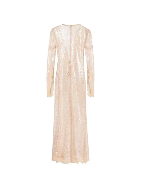 Rochie midi Elie Saab cu paiete din dantelă