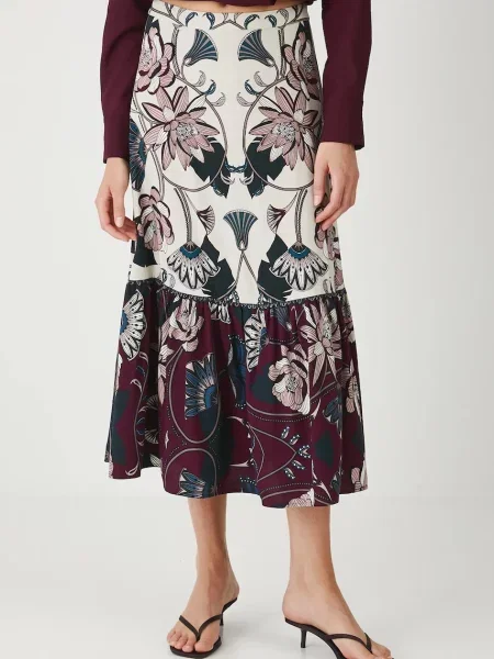 Medicine spódnica multicolor maxi rozkloszowana