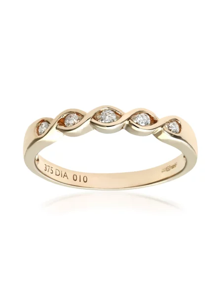 DIAMANT LETERNEL Gyűrűk Eternity-Ring aus Gelbgold mit Karat Diamant gedreht arany