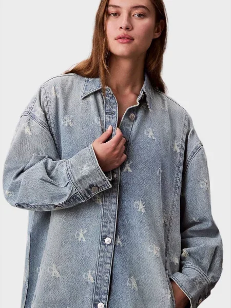 Джинсовое платье Calvin Klein Jeans голубое