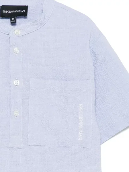 Koszula dziecięca Emporio Armani niebieska
