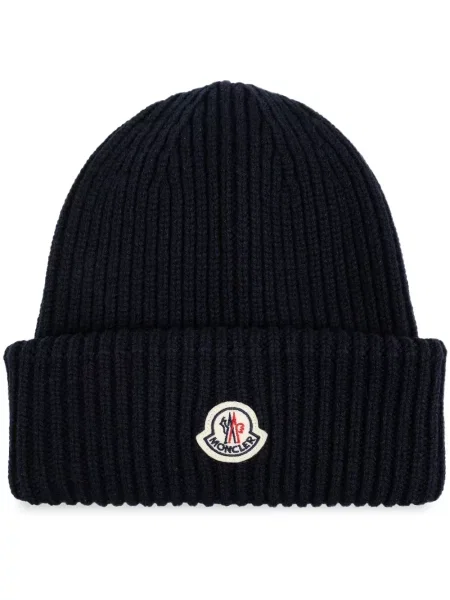 Căciulă Moncler cu autograf albastru