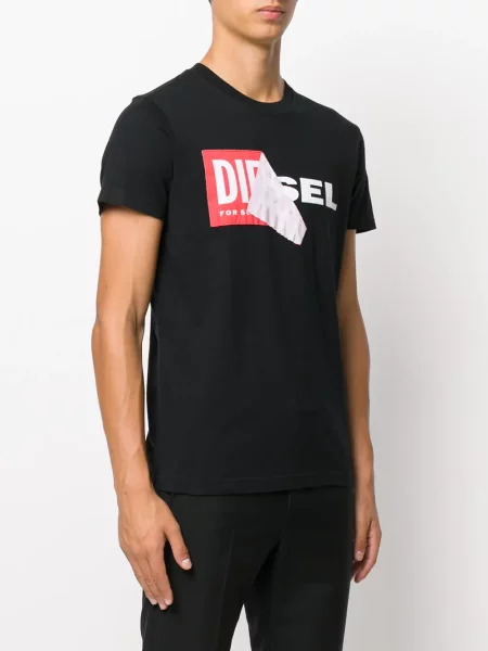 Tricou Diesel cu imagine negru