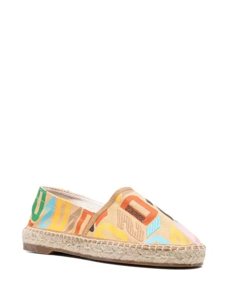 Raštuotos espadrilės Dsquared2 geltona