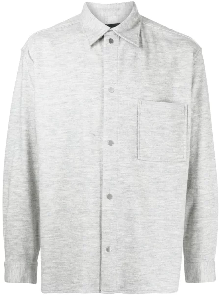 Cămașă 3.1 Phillip Lim de flanelă gri