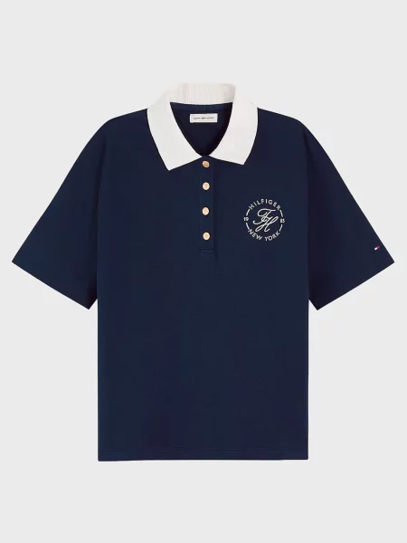 Поло Tommy Hilfiger синее