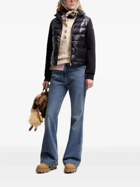 Matlasat geacă Moncler albastru