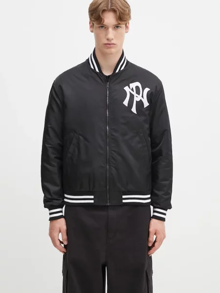 No Problemo geacă bomber NYP Varsity Jacket de tranzitie negru